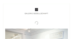Desktop Screenshot of galerie-gesellschaft.de