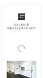 Mobile Screenshot of galerie-gesellschaft.de
